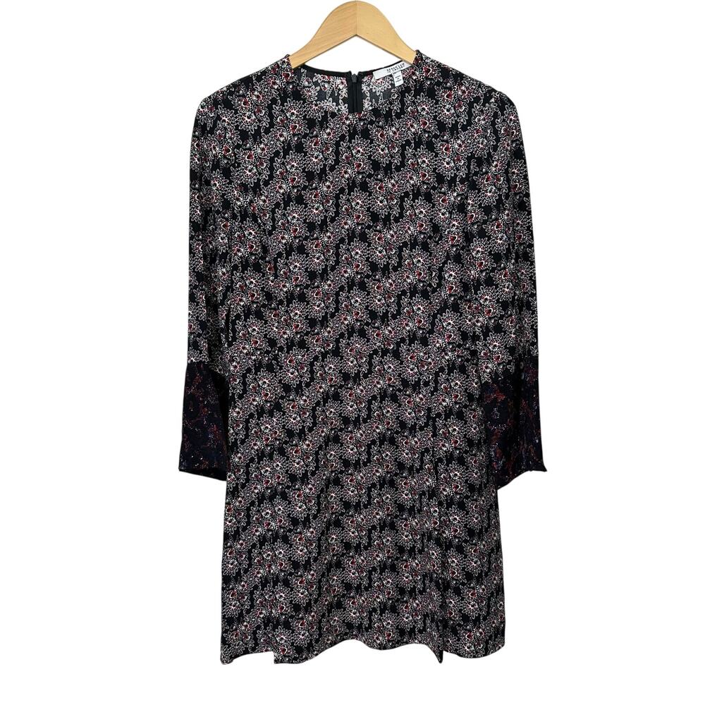 Derek Lam Dress 10 Crosby 100% Silk Rocco Printed Lightweight Floral Bell Sleeve
